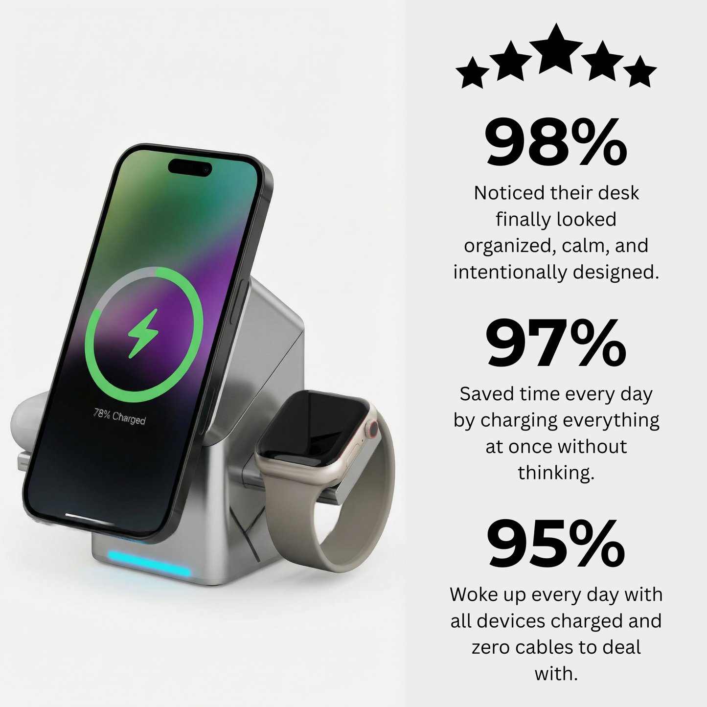 VYRO - 3 in 1 Magnetic Wireless Charging Station