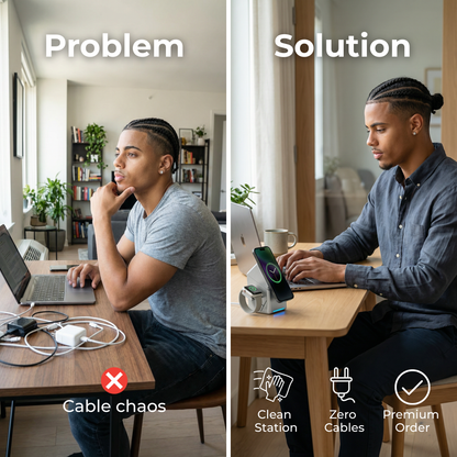 VYRO - 3 in 1 Magnetic Wireless Charging Station